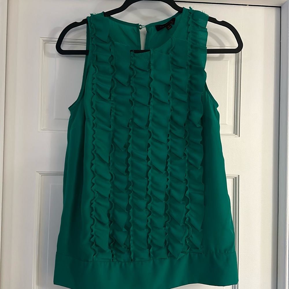 Size S Limited Emerald Green Sleeveless Blouse